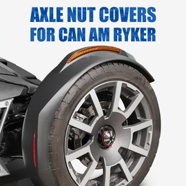 Axle Cap & Wheel Bearing Covers Set for Can-Am Ryker 600 900 / Rally Edition (2015-2025) / Sport (2022-2025) Aluminum Front & Rear Axle Wheel Protection Covers Accessories