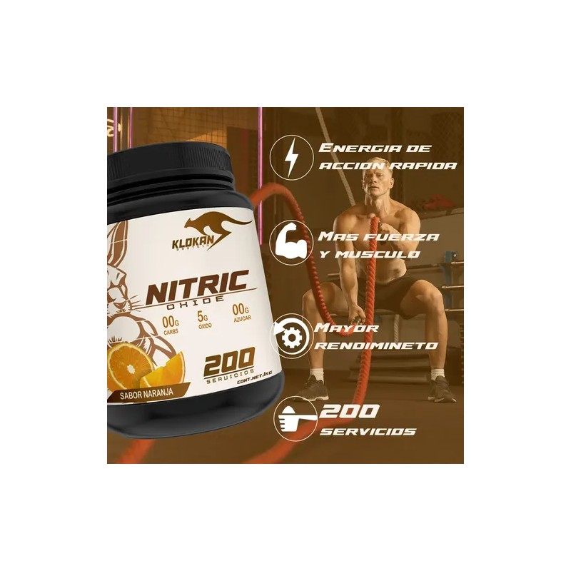 Aminoacidos Bcaas Klokan 1kg 200 Servicios Varios Sabores