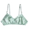 Farlenoyar Women Pure Silk Bra Soft Underwear Smooth Health Unpadded