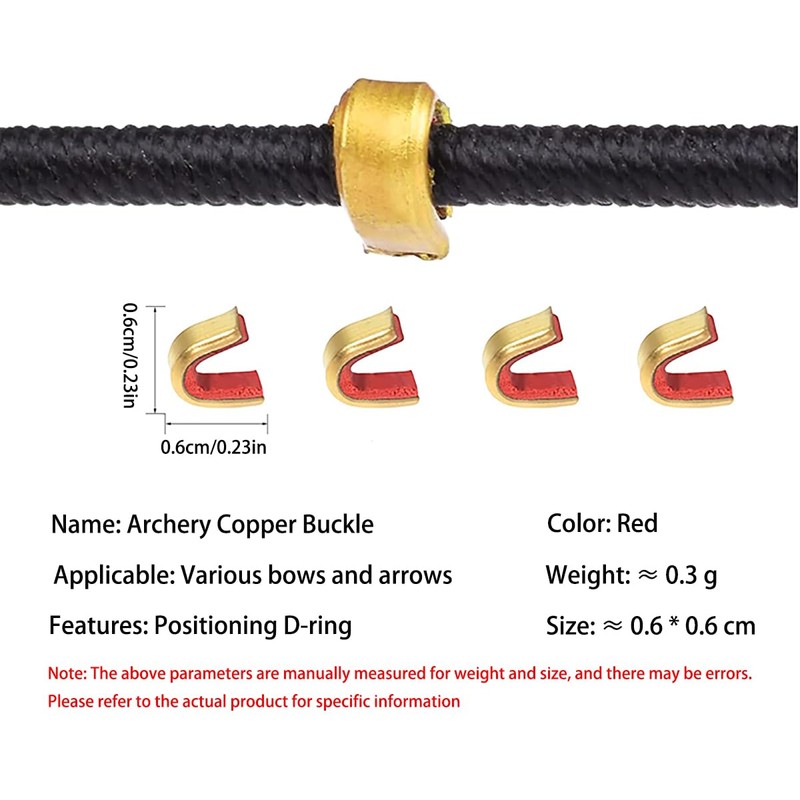 15 Pcs Archery Bow String Nocking Points Brass Nocks Buckle