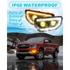 2Pcs 55W Led Fog Lights DRL For 2022-2025 2026 Ford
