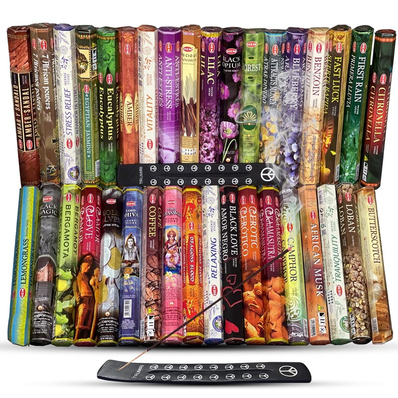 Hem Incense Sticks Variety Pack of 12 Randomly Selected Hexa
