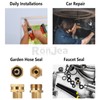 RonJea 200 Pcs Flat Rubber Washers Assortment Kit: Black Rubber