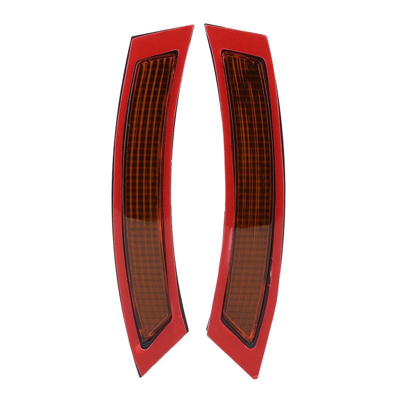 2pcs Plastic Car Front Bumper Reflector Lights Side Marker Lamp