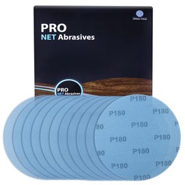 SPEEDWOX Mesh Abrasive 9 inch Drywall Sander Sandpaper 180 Grit 10pcs Dust-Free Hook and Loop Drywall Sanding Disc Aluminum Oxide Sanding Discs for Drywall Sanders For Metal Wood Finishing