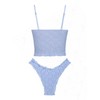 seamoly - Conjunto de tankini de terciopelo con lazo y