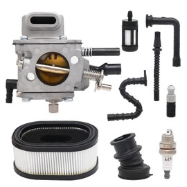 Amazeful MS660 Carburetor for Stihl MS640 MS650 MS660 064 065 066 Chainsaw Replaces ZAMA C3A-S31 Walbro WJ-67A WJ-67B WJ-76A Tillotson HS-320A with 0000 120 1653 Air Filter