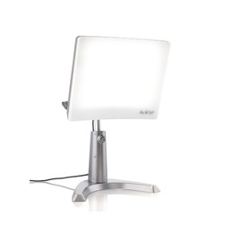 Carex Day-Light Classic Plus Sunlight Therapy Lamp - 10000 LUX Therapy Lamp at 12 Inches, LED Bright White Light with Adjustable Height and Brightness Levels for Mood, White