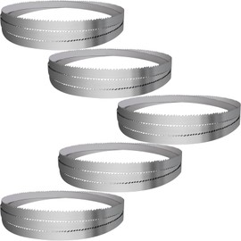 144" Sawmill Bandsaw Blades 5-Pack Compatible with Wood-Mizer, Bandsaw Blades Compatible with Woodland, Harbor Freight, Frontier, Timbery,TMG Industrial Mills, 10°All-Purpose Sawing