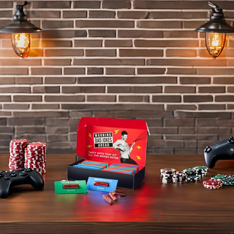 Man Crates, Beef Jerky Gift Box for Men, Includes 3