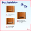 TURvent 17.7" x 3.6" Door Vents for Interior Doors -