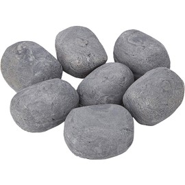 Coals 4 You 20MG1 20 gas fire replacement pebbles small and large mix (Grey) IN PACKING