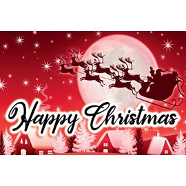 Christmas Theme Window Display Poster Graphic Retail Shop Business Decoration 150cm x 100cm V001