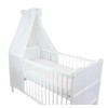 TupTam Baby Cot Canopy with Crown and Bow, White, ca.