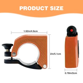 Bicycle Bells Fits 22-32mm/0.86-1.26in Bike Handle, Classic Mini Bike Bell for Kids and Adults, 90db Bicycle Bell with Loud Crisp Sound, Aluminum Alloy Bike Bells for Road Bikes, MTB, BMX (Orange)