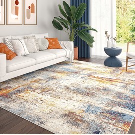 Large Area Rug 9x12 - Modern Area Rugs for Living Room, Dining Room Rug, Bedroom Rug, Indoor Entry, Entryway Carpet - Alfombras para Salas Modernas Grandes