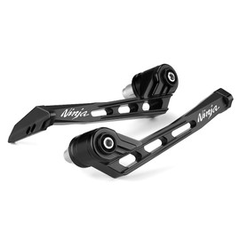 Goxmoto Motorcycle Brake Clutch Lever Guards Handlebar Protector CNC Compatible With Ninja ZX4R ZX4RR ZX6R ZX10R ZX10RR ZX14R | Handguard ZX-4R ZX-6R ZX636 ZX400 Accessories (Black)