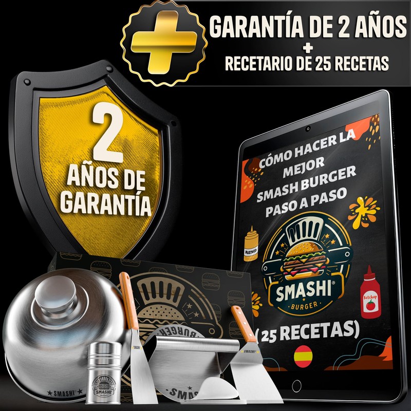 SMASHI® Smash Burger Kit Professional 304 Stainless Steel EU Certified