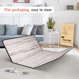 Heavy Duty Office Chair Mat for Carpet and Hardwood Floor Bohemian Desk Chair Mat Rug 36'' x 48'' Jacquard Woven Surface Floor mats for Office Home