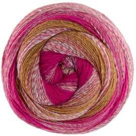 LANA GROSSA Gomitolo Fusione Wick Yarn with Colour Gradient, Hand Knitting Yarn Made of 60% Virgin Wool and 40% Polyacrylic, 200 g Wool for Knitting and Crocheting, 700 m Yarn