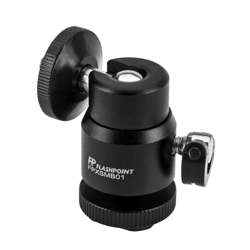 Flashpoint Lightweight Mini Ball Head with Lock and Cold Shoe