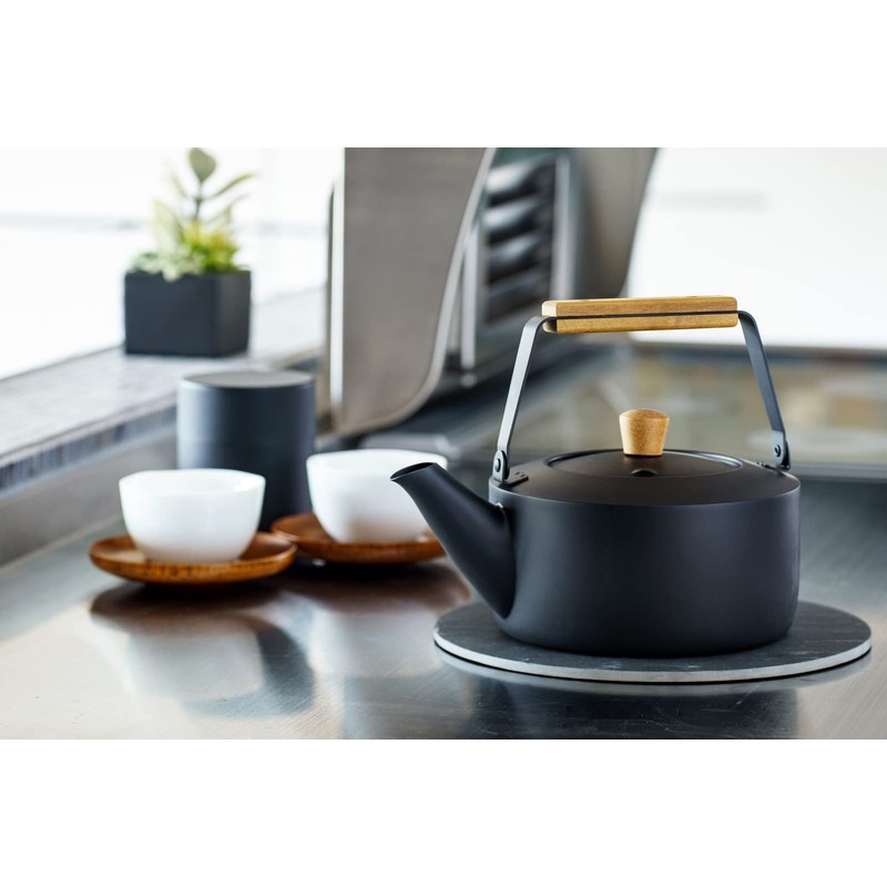 Miyazaki Seisakusho Tea Kettle (Large) 2.0L IH Compatible Black Kettle