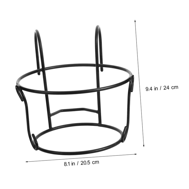 Levemolo Hanging Wall Planter Medium Rustic Iron Flower Holder for