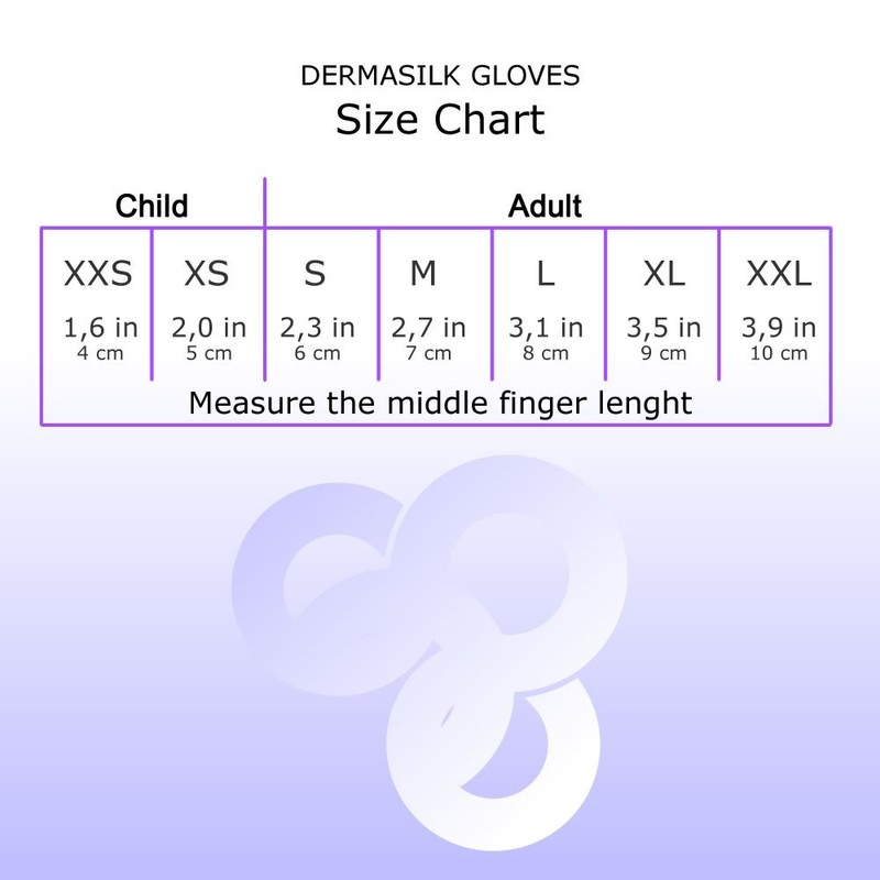 Dermasilk Women's Gloves - White - M