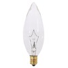 KOR (Pack of 12 CTC Clear Candelabra Base (E12) Straight