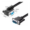 RIKYJIC DB9 RS232 Right Angle Serial Cable 9 Pin Male