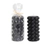 Creative Co-Op Unscented Hobnail Pillar, Black Candles, 3" Round x 6" H