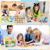 GIKIMO Wooden Puzzle Storage Rack - 2 Pack Puzzle Organizer