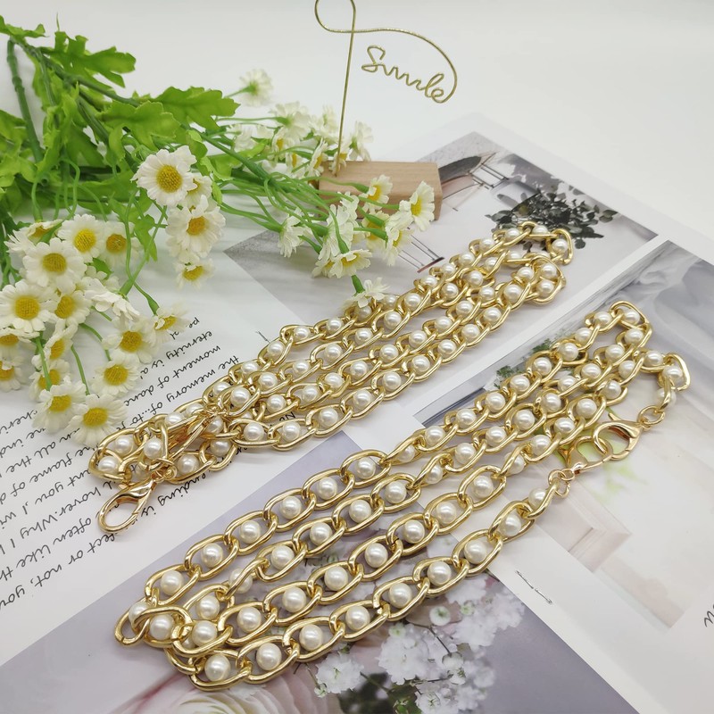 HAOBIN Pack of 2 Handbag Chain Metal Purse Chains Strap