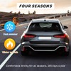 povtii Car Steering Wheel Cover, 15 Inch Leather Breathable Auto
