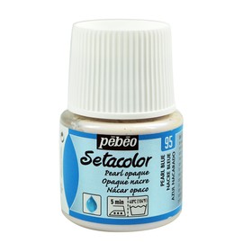 Pebeo Setacolour Fabric Paint Opaque 45ml PEARL BLUE