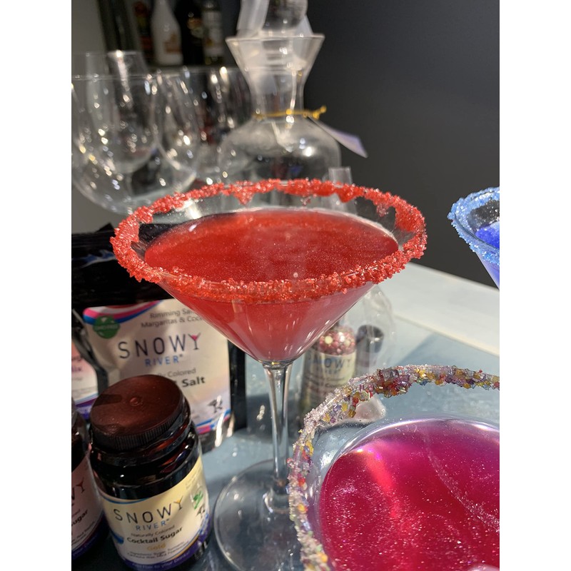 Snowy River Red Cocktail Sugar - Kosher Certified Naturally Colored