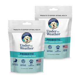 Under the Weather Pet Soft Dog Chew Supplements for Calming and Probiotics | Supports Relaxation and Normal Emotional Balance in Dogs (Probiotics, 120 Count)