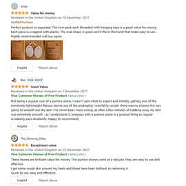 Naturacare Pumice Stone 2Pcs, Natural Lava Foot Scrubber Pumice Stone for feet/Hands/Body, Natural Foot File Men/Women and Hard Skin Callus Remover for Skin Exfoliation