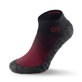 Skinners 2.0 | Unisex Minimalist Barefoot Shoes for Men and Women | Minimalist Barefoot Socks/Shoes for Men and Women, Crimson, Medium Weit