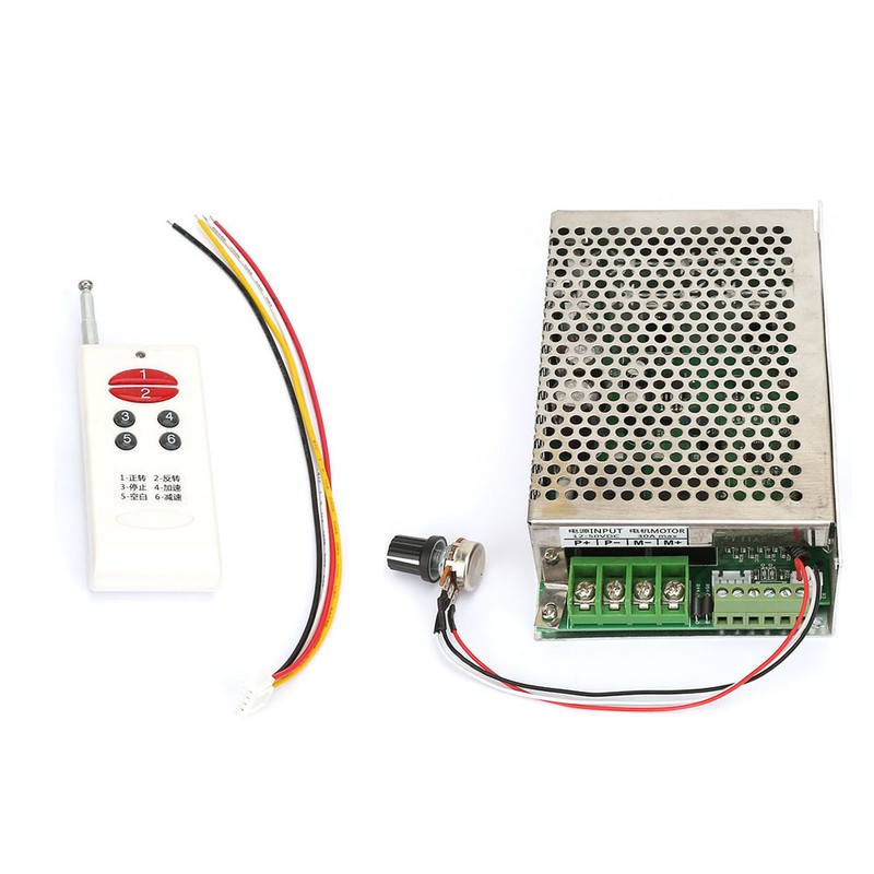 Wireless Remote Control DC Motor Governor Speed Controller 12V/24V/30V 30A