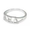 Alpha Xi Delta sterling silver ring simulated diamonds, NEW!!***