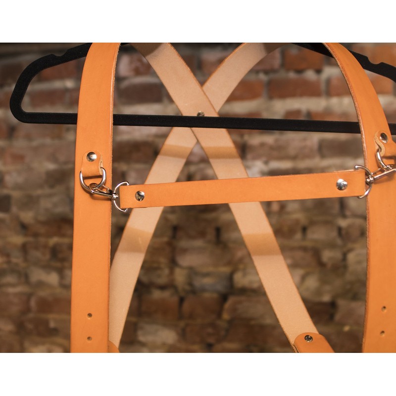 1.5 Dual Leather Camera Harness Leather Shoulder Strap Belt