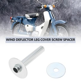 SG Store 1 Set Motorcycle Leg Shield Bolts And Spacers Kit Windshield Bolts Fairing Mounting Kit Compatible with Honda Cub C50 C70 C90 C100