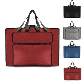 YushengTai Drawing Bag Transport Bag for Drawing Board, Waterproof Drawing Bag, Multifunctional Drawing Bag, Drawing Folder, Art Folder with Side Pocket for Art Utensils, red, leisure