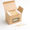 200 Pcs Bamboo Cotton Buds Eco Friendly Biodegradable Swabs with