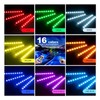 Car LED Strip Light, 4pcs 36 LED DC 12V Multicolor
