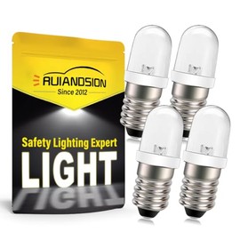 Ruiandsion E10 LED Bulb 120V AC Screw Base LED Replacement Bulb Upgrade for Candles Lights Home Bedroom Office Decor Lights,Warm White (Pack of 4)