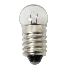 Mini Screw Base Light Bulbs SQXBK 20PCS E10 2.5V 0.3A DC Warm White Miniature Screw Base Light Bulbs for Home Experiment Circuit Electrical Test Accessories