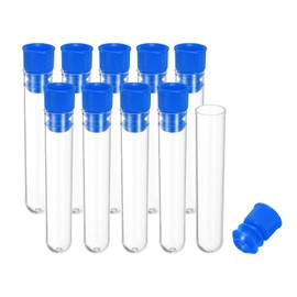 PATIKIL 2.4" Length Plastic Sewing Needle Storage Holder, 10 Pcs Portable Embroidery Needle Pin Toothpick Storage Tubes Case for Craft Knitting, Blue