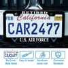 2 Pcs License Plate Frame for Retired US Air Force